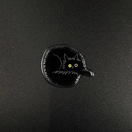 3Д Стикер на телефон Подписные изделия «Тревожный котик Тучка», объёмный, фото 2.