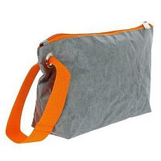 Косметичка Ranzel Bags Avocado Mini Gray/Orange, тайвек, серый, оранжевый