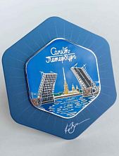 Магнит «Санкт-Петербург. Мост. День», с подвесом