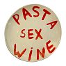 Тарелка ручной работы «Pasta Sex Wine», керамика, 23 см, превью фото 1