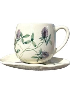 Чайная пара ручной работы Верба керамика «Клевер», керамика, 250 мл