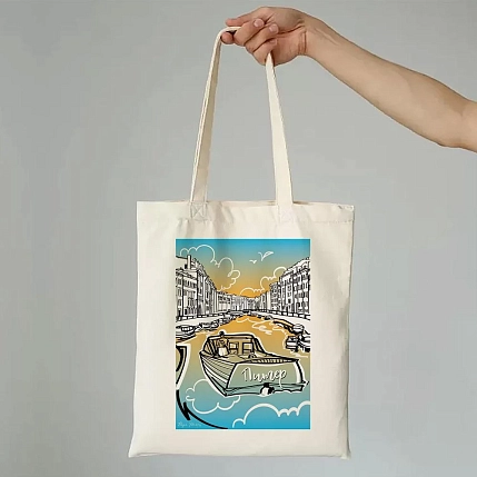 Сумка шоппер «Плыть», белый, фото 2.