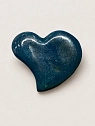 Брошь из керамики КерамЕлКа «Dark Blue Heart», превью фото 1