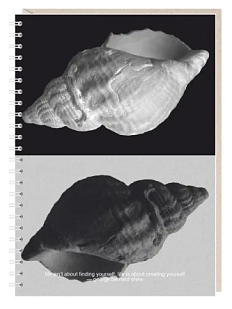 Блокнот на пружине Mitrozhe «Life isn't about finding», А5, 50 листов, чёрный