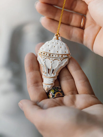 Игрушка новогодняя фарфоровая Bulygin «Аэростат», фото 1.