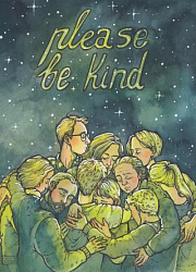 Открытка «Please be kind», Зелёная лампочка