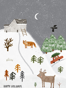 Постер интерьерный «Happy Holidays», А2