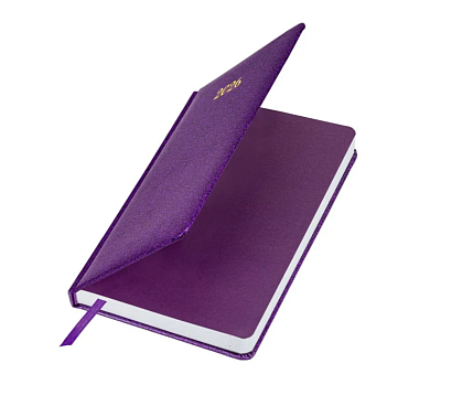 Ежедневник датированный 2026 BRAUBERG «Sparkle», фиолетовый, А5, фото 2.