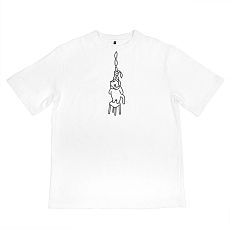 Оверсайз футболка Barking Store «Профицит», XL муж., белый