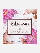 Шоколад Nilambari горький с миндалем и изюмом, без сахара