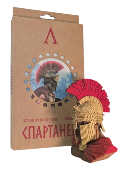 Картонный конструктор 3D «Спартанец», микро, фото 1.