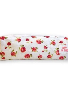 Пенал ручной работы АМИ (Ami lé sac), белый, цветочки