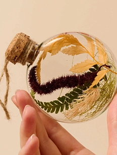 Ёлочный шар-панно Зачарованные шары «Мудрый», 8 см