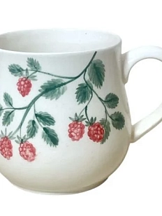 Кружка ручной работы Верба керамика «Малина», керамика, 350 мл