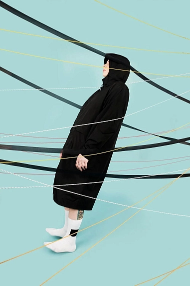 Носки «Чёрный квадрат», р-р 38-41, белые, фото 4.