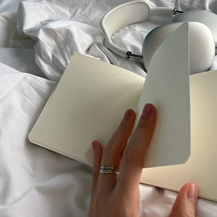 Блокнот «Принятие» в точку, 13 х 13, 60 листов, серый, фото 4.