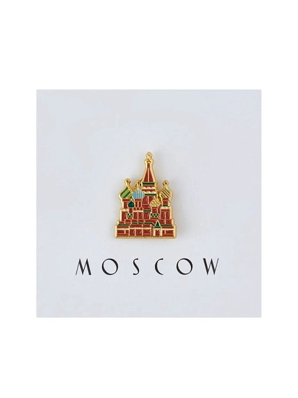 Металлический значок Heart of Moscow «Покровский собор» серия Москва, фото 1.