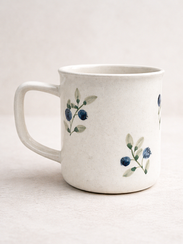 Кружка ручной работы Верба керамика «Черника», керамика, 400 мл, фото 2.