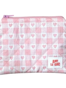 Мини-кошелёк ручной работыАМИ (Ami lé sac) , розовые сердечки
