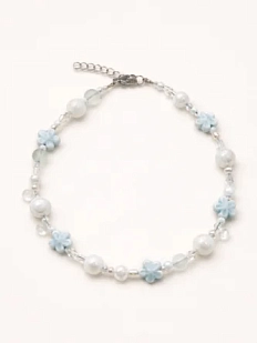 Чокер Pet Polly Pocket «Цветочки», голубой