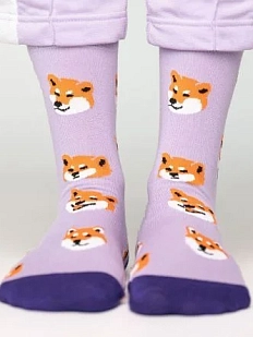 Носки «Это фиаско, братан!», р-р 38-41, сиреневые