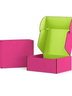 Подарочная коробка для украшений, 10 x 10 x 3 см, маленькая, фуксия с лаймом