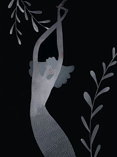 Открытка ЙЕТТИ «Душа», А6, черная