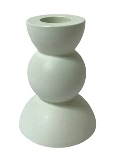 Подсвечник ручной работы «Башня», светло-зелёный