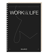 Блокнот на пружине Mitrozhe «Work & Life balance», А5, 50 листов, чёрный, превью фото 1