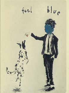Открытка «Feel blue», голубая, Максим Савва