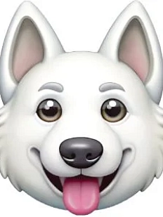 3D Стикер на телефон с собакой, швейцарская овчарка, объёмный