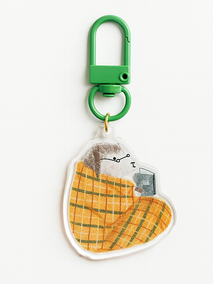 Брелок «Овечка с книжкой в одеяле», 5 см, фото 1.