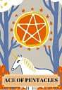 Открытка Таро Туз Пентаклей (Ace of Pentacles), превью фото 1