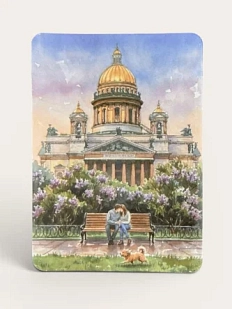 Магнит Настоящий сувенир «Исаакиевский собор», картон