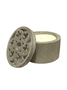 Свеча-шкатулка ручной работы Легенда о розе «Готика», бетон