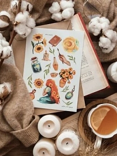 Стикерпак «Подсолнухи», А5