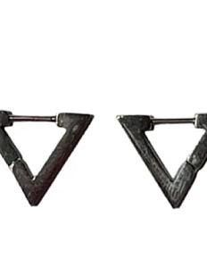 Минималистичные треугольные серьги, ювелирная сталь