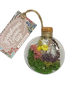 Ёлочный шар-панно Зачарованные шары «Благополучный», 8 см