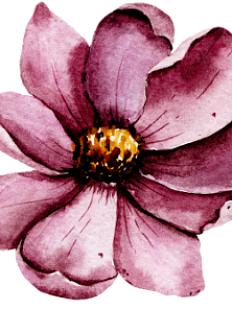 3D Стикер на телефон «Цветочек», бордовый, объёмный, 3 см