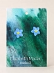 Серёжки-гвоздики Elizabeth Madar Незабудки, керамика, голубые, превью фото 1