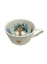 Чашка для чая ручной работы с фигуркой внутри Лиса с крыжовником, фарфор, 250 мл, превью фото 1