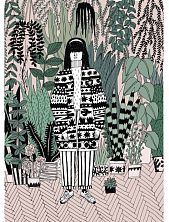 Обложка на паспорт Валя Карнавалова «Девушка в оранжерее», ПВХ, искусственная кожа