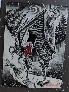 Открытка Лабракадабра «Избушка на курьих ножках», А6