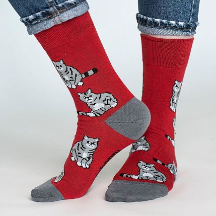 Носки «Пара килограмм Великой Британии», р-р 42-46, бордовые, фото 1.