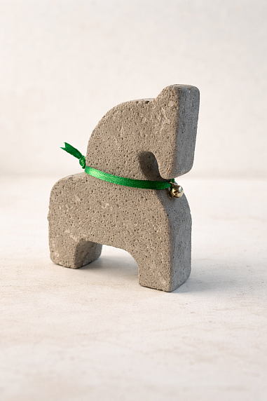 Бетонная статуэтка «Лошадка», серая, 9 см, фото 1.