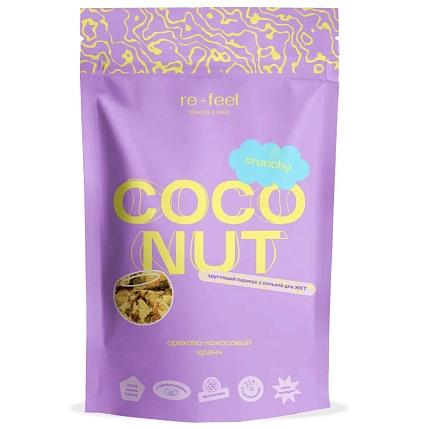 Кранч орехово-кокосовый Coconut, 75 г, фото 1.