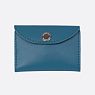Cкладной кошелёк визитница ручной работы, Kokosina bags, натуральная кожа, васильковый, превью фото 1
