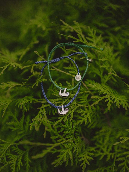 Браслет WAF WAF «Ленивец», темно-синий, фото 3.