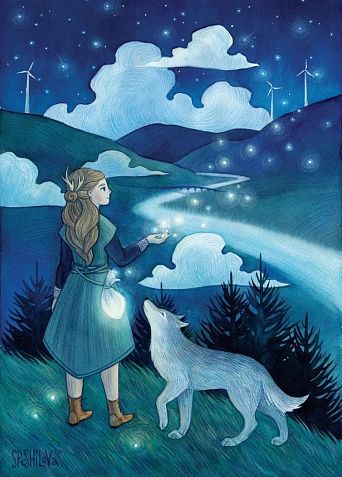 Открытка «Ловец звезд», Спешилова Анна, фото 1.