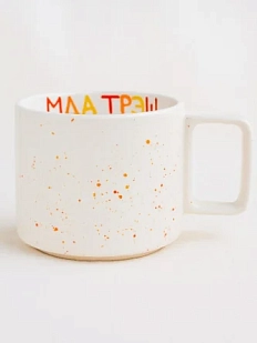 Кружка ручной работы РУКИ В ГЛИНЕ «Мда треш», керамика, 350 мл